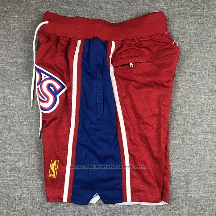 Short Philadelphia 76ers Mitchell & Ness 1996-97 Rouge